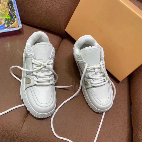 

designer shoes luxury women's shoes 2023 new small white shoes women's thick sole heightened lacing colored casual shoes fashion v