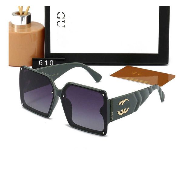 

designer sunglasses gu brand complete gift box luxury trendy men womens glasses oversized gradient polarized strong light channel sunglass, White;black