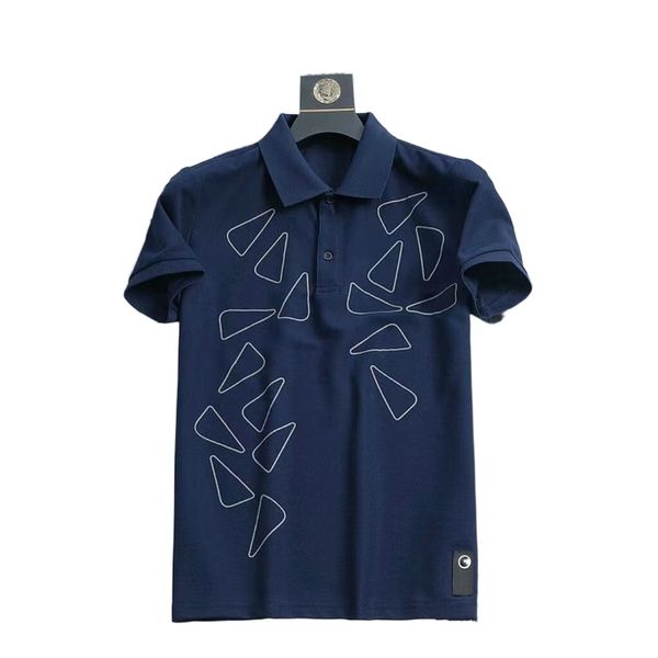 

senior designer polo high end embroidery pure cotton short sleeved mens polo shirt mens t shirt european and american fashion, White;black