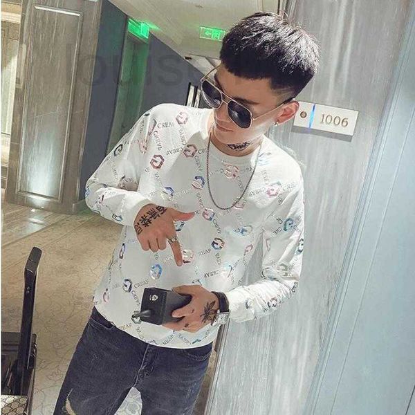 

men's hoodies & sweatshirts popularround neck sweater men's fashion brand 2021 new korean personalized reflective upper clothes au, Black