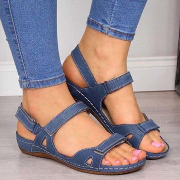 

sandal shoes sandals fashion women's elegant woman slip on slipper zapatillas muje female footwear 230330, Black