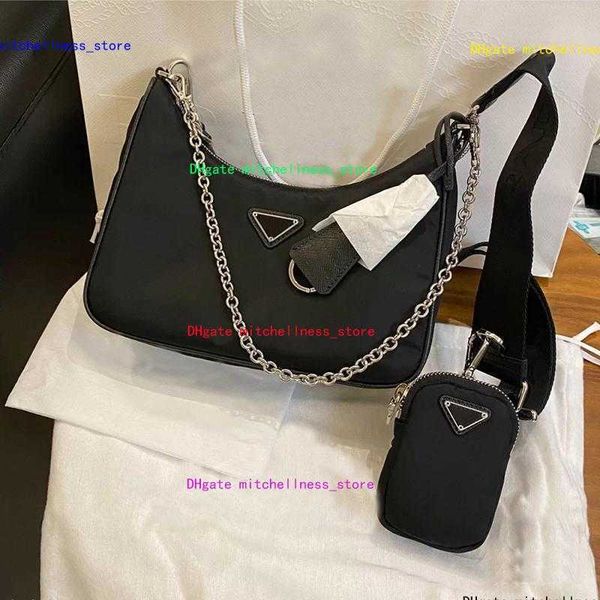 

luxury designer handbag nylon messenger bag classic three-piece suit ladies underarm shoulder wallet fashion retro star