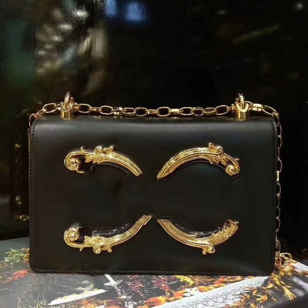 

chain bag crossbody messenger bags designer women handbags flap purse fashion letter genuine leather shoulder bag magnetic gold-pleated embl