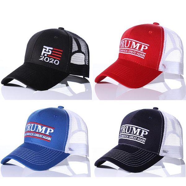 

make america great again hats donald trump baseball caps fashion adjustable embroidery letter men women casual mesh snapback black blue ivf, Blue;gray