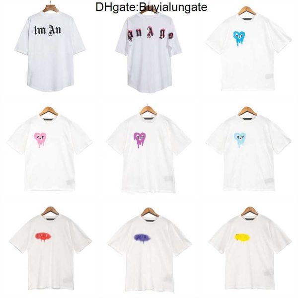 

mens t-shirts tees fashion womens high design t shirts long sleeve palms luxurys letter tshirts clothing short sleeved, White;black
