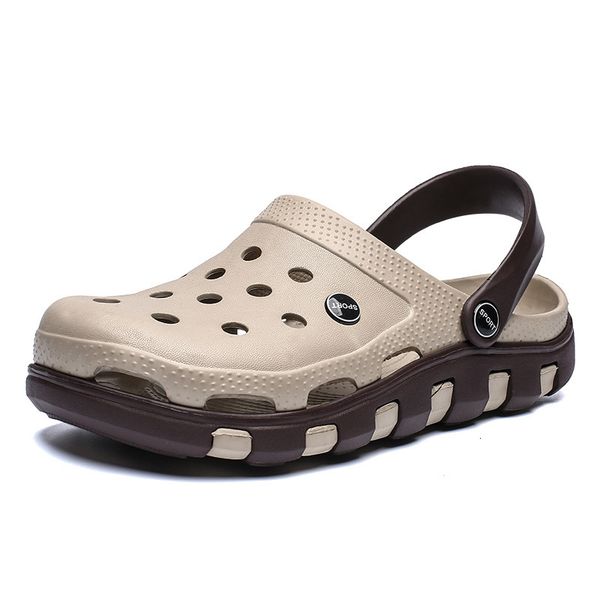 

water shoes summer sandals men breathable outdoor slippers women antiskid aqua wading thick outsole beach for fishing surfing 230330, Black