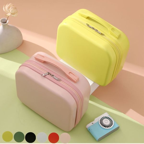 

suitcases arrival hand cosmetic case fashion travel portable solid color bag lockable box for ladies sffwe 230330