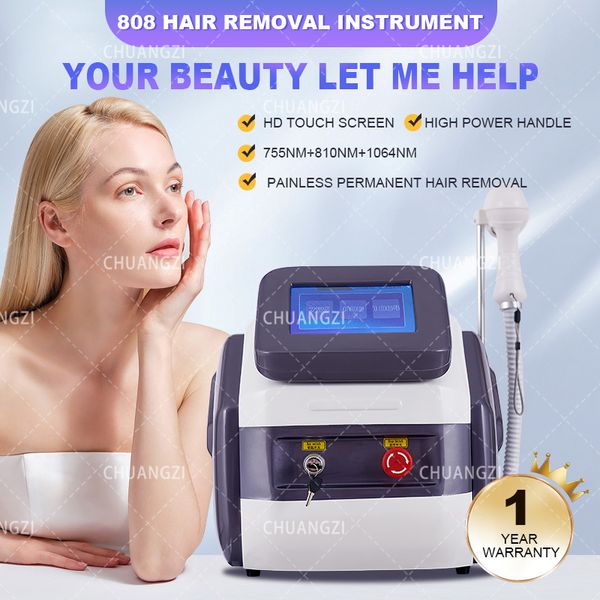 

2023 new permanent 808 diode laser hair removal machine home appliances device portable, Black