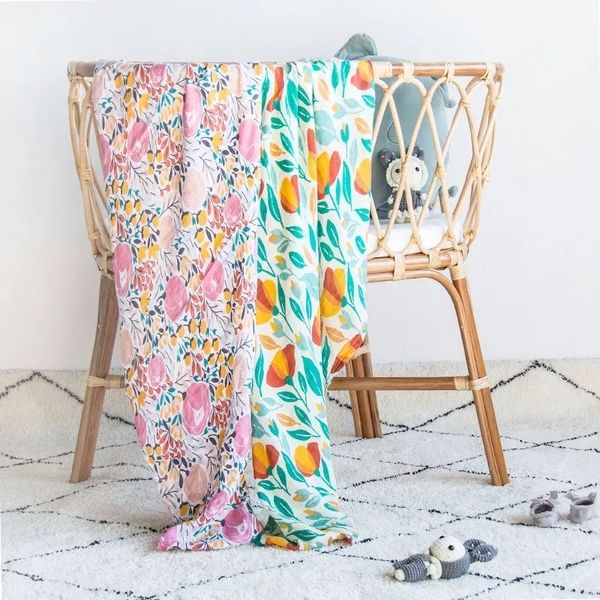 

blankets swaddling kangobaby 2pieces/set 70% bamboo30% soft cotton baby swaddle wraps cotton baby muslin blankets born 100% bamboo muslin qu