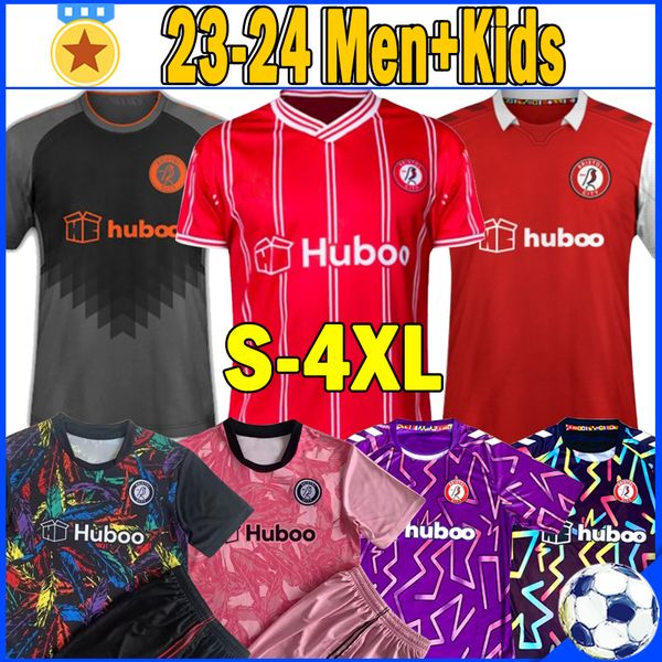 

xxxl 4xl 2023 2024 bristol city soccer jerseys the robins paterson wells semenyo martin weimann goalkeeper 22/23 men kids kits maillot de fo, Black;yellow