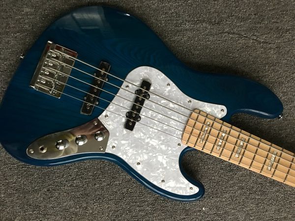 

strings ash body electric bass guitar with chrome hardware,maple neck and fretboard ,offer customize dfj