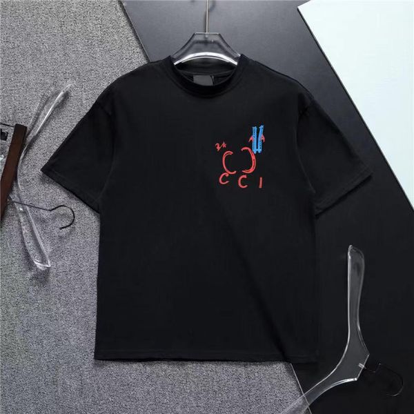 

fashion mens designer t shirt women designers tshirt tees apparel man s casual chest letter shirt clothing, White;black