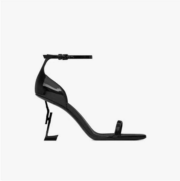 

new fashion designer dress shoes ladies high heels exquisite and comfortable strap women letters short boots leather material size 35-42, Black