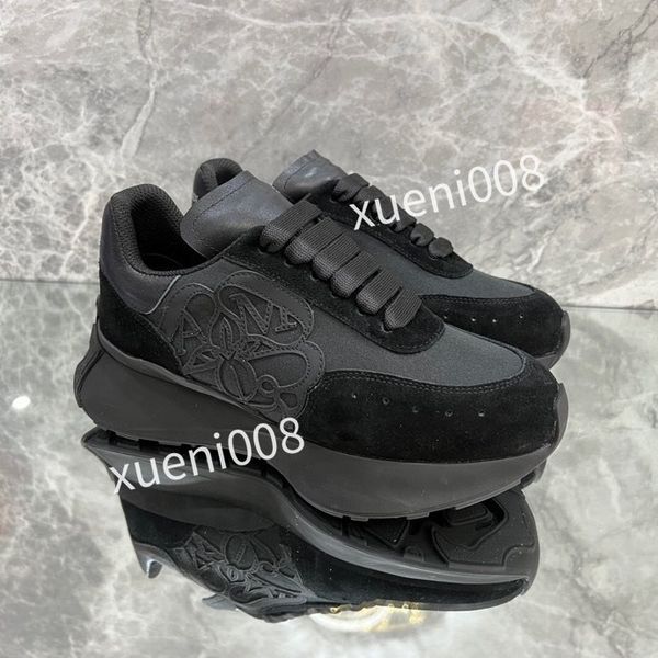 

womens casual shoes calfskin banded sneaker white black blue grey designer sneaker trainers low fashion mens women sneakers, Red;white