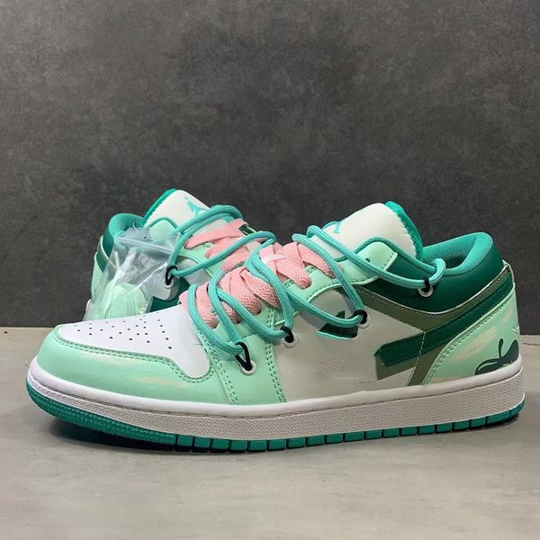 

white green low cultural basketball shoes 1 low se craft nside out sports sneakers colorways