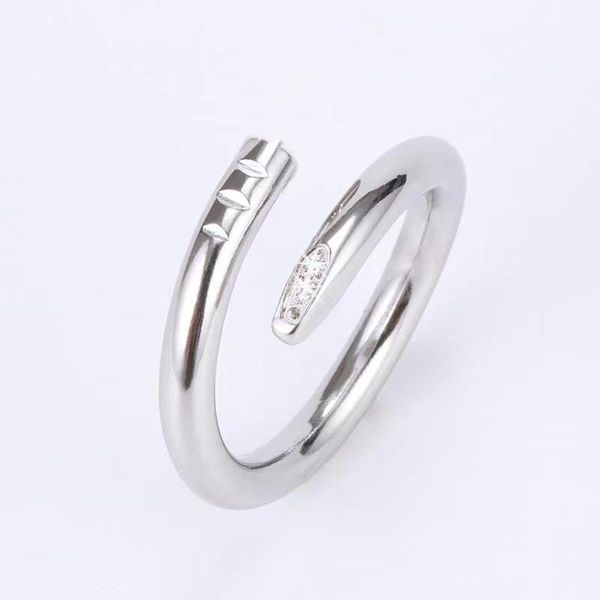 

love ring designer ring nail ring fashion jewelry man wedding promise rings for woman anniversary gift sss, Silver