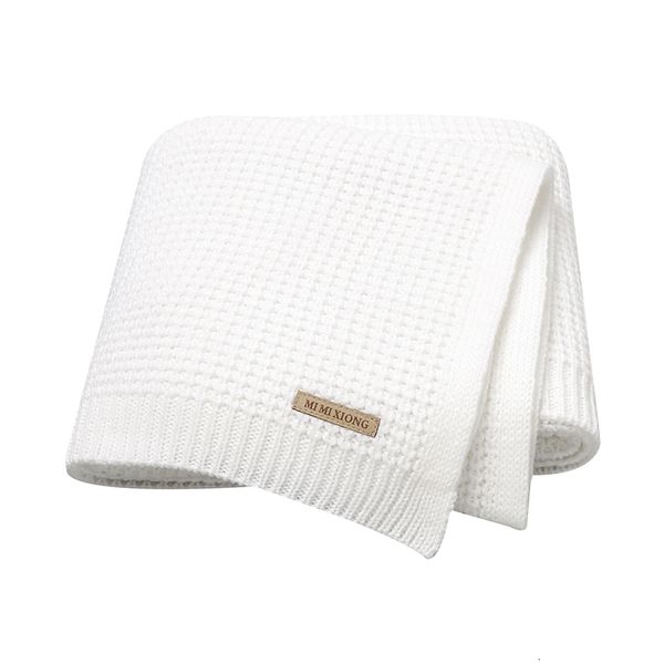 

blankets swaddling baby blankets knitted born netural breathable month swaddle wrap mat for infant boy girl crib cellular children 90*70cm c