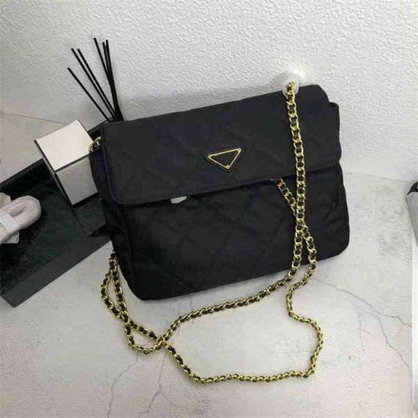 

designer bag parachute chain medieval one shoulder black gold nylon canvas stray bags bags