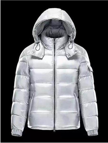 

Designer Maya jacket NFC Arm Scan Round Zipper Grey Interior Winter Warm Windproof Down Jacket Couple Model New Clothes asian size s, Sky blue