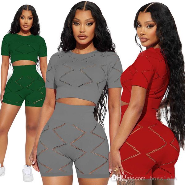 

retail womens petal sleeve sportwear new fashion streetwear casual solid color burnt flower two piece tights set, Gray