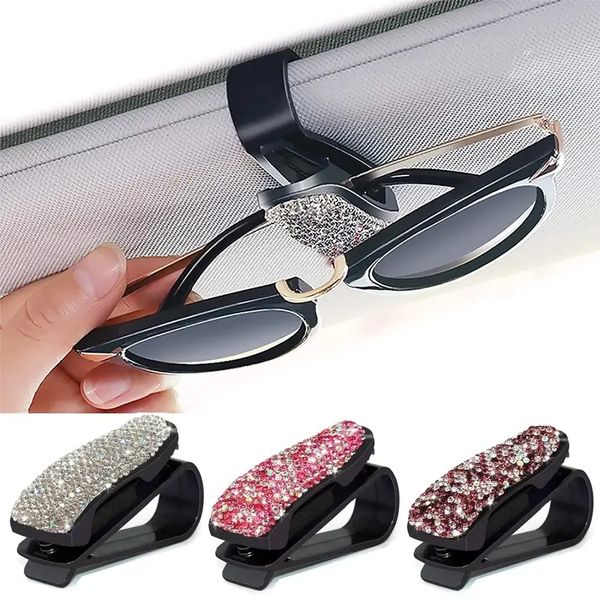 

car glasses case auto sun visor glasses holder sunglasses clip card ticket holder pen case clip box universal accessories, Black