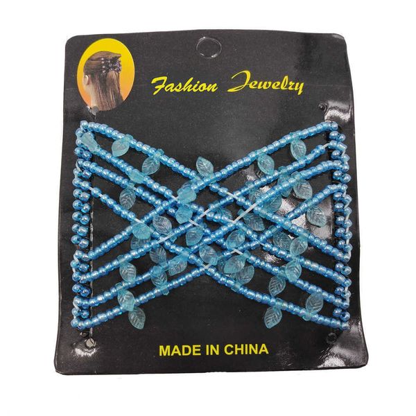 

magic hairpin cr39 selling leaves beaded hair comb magic comb dish, Golden;silver