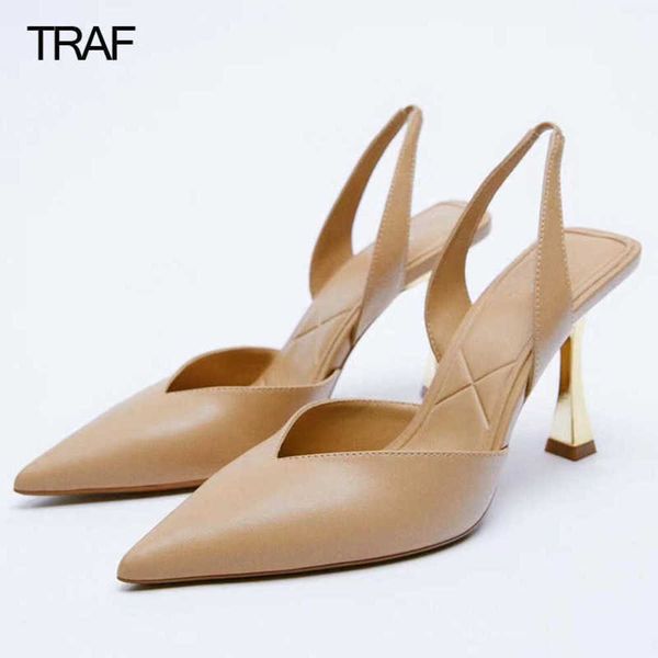 

dress shoes women high heels woman pumps spring summer 2022 black heeled sandals female slingback stiletto wedding office shoes 221130