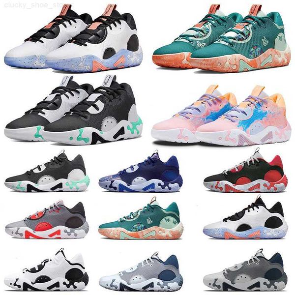 

mens paul george pg vi 6 nrg basketball shoes pg6 6s butterflies lnfrared white black orange chalk sneakers tennis