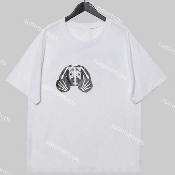 

men's t-shirts palm designer angels broken teddy bear tshirts cotton shirts for men short sleeve tee luxury mens shirts t168, White;black