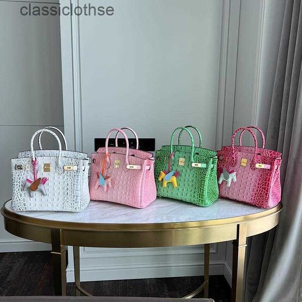

original edition designer herms briks bags online store 2023 genuine leather texture women's crocodile bone cow chain fashion handbag h
