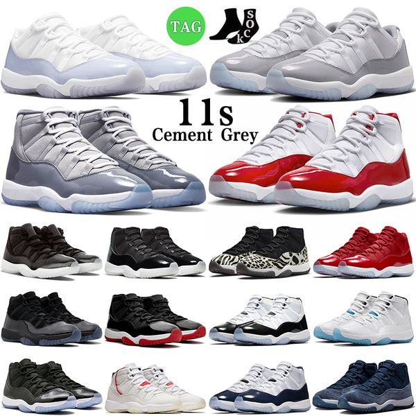 

cement grey 11 basketball shoes jumpman 11s men midnight navy royal blue cool grey cherry pantone concord gamma blue mens trainers outdoor s