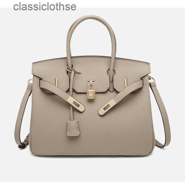 

original edition designer herms briks bags online store the first layer of cow leather lychee pattern universal handbag ladiess houlderh igh