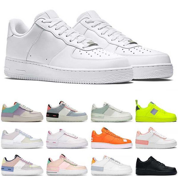 

1 men women one casual shoes platform sneakers triple white black pink mens outdoor trainers