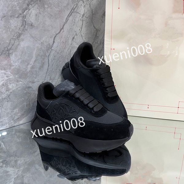 

new womens casual shoes calfskin banded sneaker white black blue grey designer sneaker trainers low fashion mens women sneakers2023, Red;white