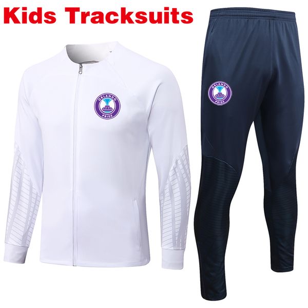 

2023 orlando pride kids mens tracksuits boys soccer tracksuit sportswear sets sports sweatershirts sweatpants children football training clo, Gray