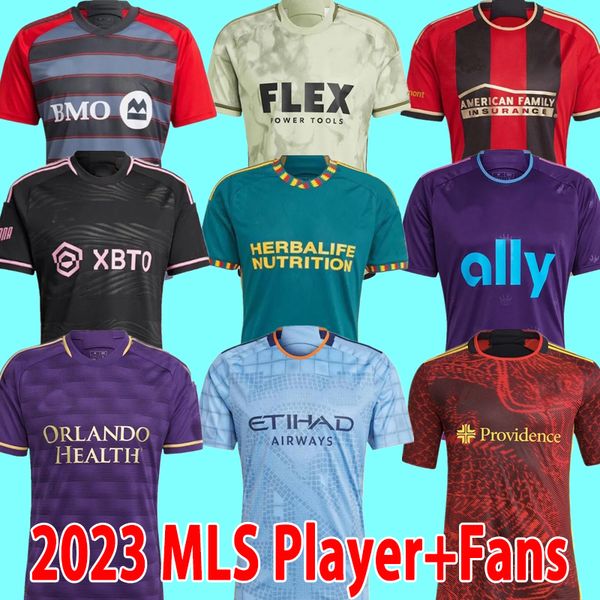 

mls soccer jerseys 23 24 los angeles fc la galaxy lafc charlotte atlanta inter miami orlando mls player fans football shirt toronto beckham, Black;yellow