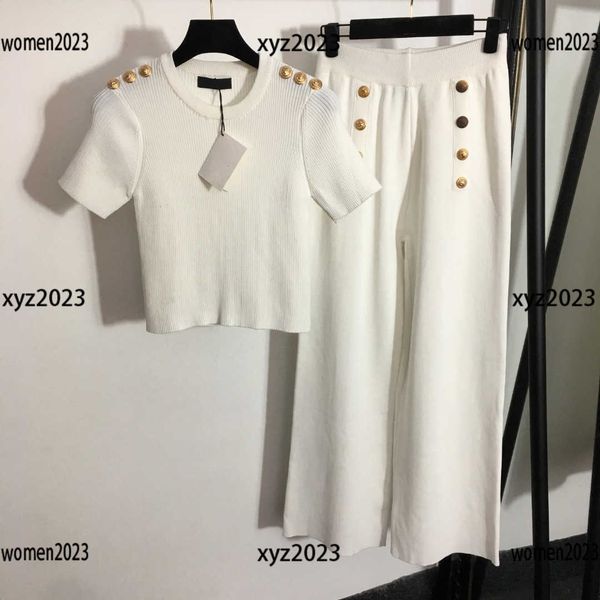 

women suit fashion knitting sets ladies designer dress 2pcs t-shirt and skirt summer size s-xl new arrival mar28, White