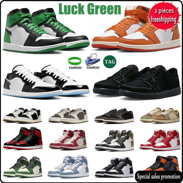 

1 luck green men women basketball shoes 1s starfish black phantom reverse mocha concord chicago lost and found patent bred denim mens traine
