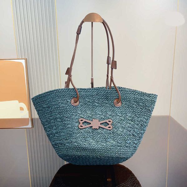 

beach bags totes straw woven women brand designer shoulder crossbody single messengers wallet for holiday 230218