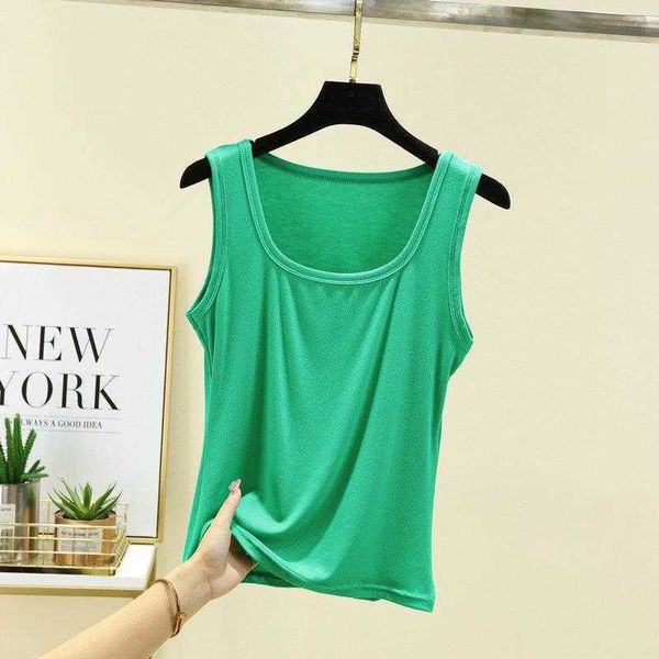 

cami cover with square collar - conceals extra breast threads comfortably, White