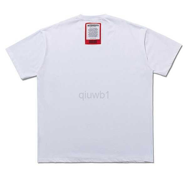 

vetements applique oversized t-shirts fashion casual t-shirt streetwear hip-hop summer men women loose tee 1fqxd, White;black