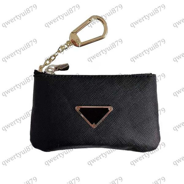 

qwertyui879 coin purses womens men designer keychain key bag fashion leather purse keyrings brand coin pouch mini wallets coin credit card h, Red;black