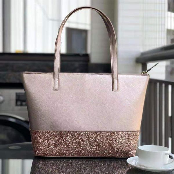 

brand desiger bags new glitter large women shoulder bag purses fashion handbags totes shopping bags 5 color213z