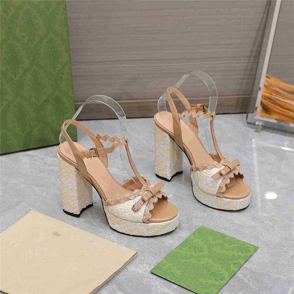 

fashion women's sandals 2023 ggity luxury brand summer popular leather high heel sandals leisure holiday flats 02-014, Black