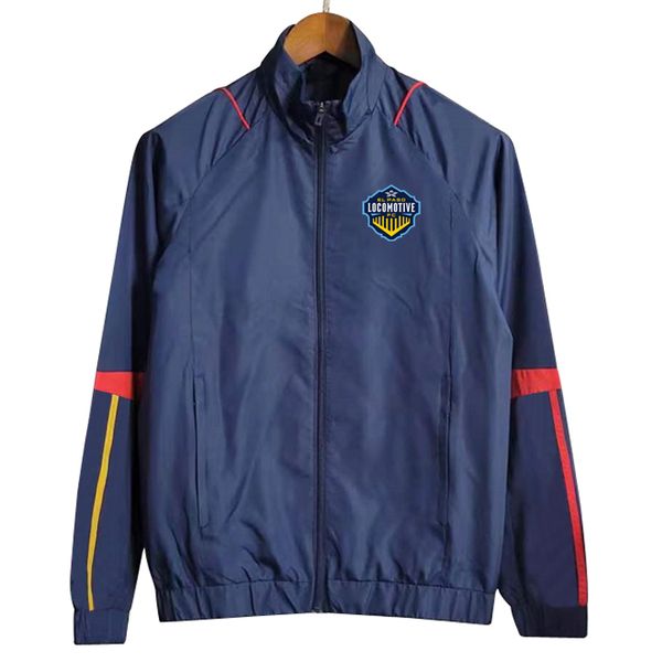 

el paso locomotive fc mens jackets long sleeve full zipper hooded soccer windbreaker hoodie windproof football jacket sports windbreakers co, Black;brown