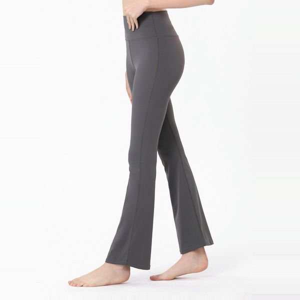 

ll micro flared trousers yoga pants of tall waist aligned thin leggings high elastic fi bare legs, carry buttock sweatpants leisure