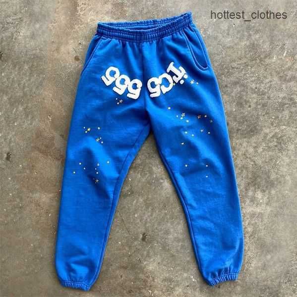 

2023 young thug foam print sp5der 555555 hoodies sweatshirt set brown fashion tracksuit spider web hoody sweatshirts sweatpants suit 5 nnkt, Black