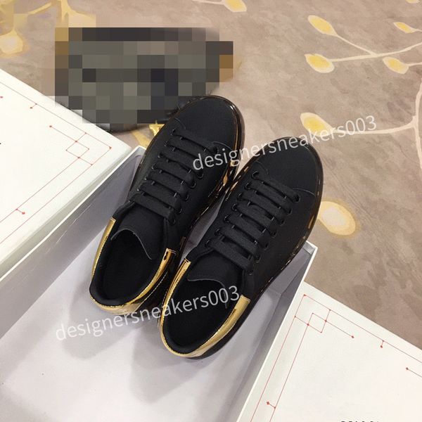 

men fashion designer flat sneaker casual shoes canvas leather white green blue letter overlays fashion platform mens womens low sneake2023, Black