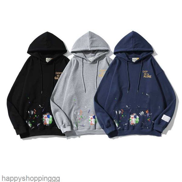 

mens hoodies sweatshirts designers galleryes depts fashion trend classic letter printed hoodie womens high street cotton pullover clothes s, Black