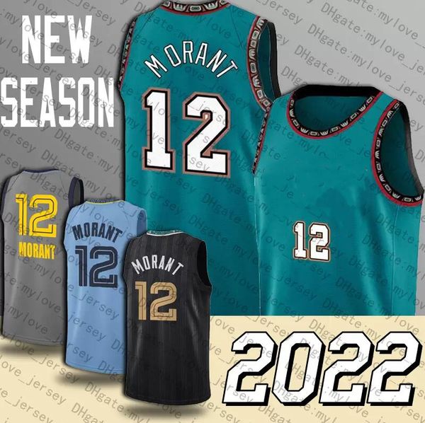 

ja 12 morant jersey basketball jaren 13 jackson jr. jerseys 2021 city throwback to vancouver, Black;red